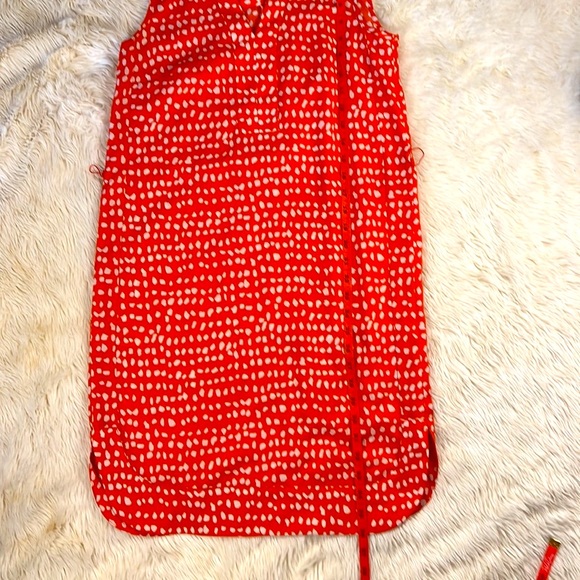 Ann Taylor Dress, Casual/ Business Casual Orange, with belt - Picture 8 of 11